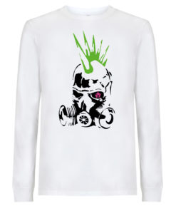 Anarchist Doomsday Prepper Longsleeve weiss