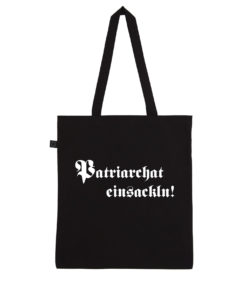 Patriarchat einsackln Shopping Bag schwarz